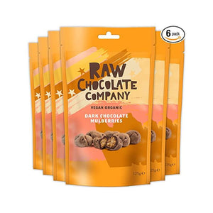 The Raw Chocolate Company - Organic Raw Chocolate Ginger, 125g | Pack of 6
