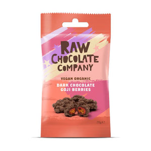 The Raw Chocolate Company - Organic Raw Chocolate Goji Berries, 28g | Multiple Sizes