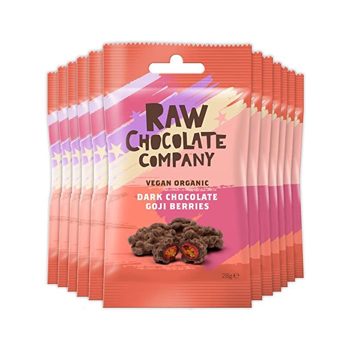 The Raw Chocolate Company - Organic Raw Chocolate Goji Berries, 28g pack