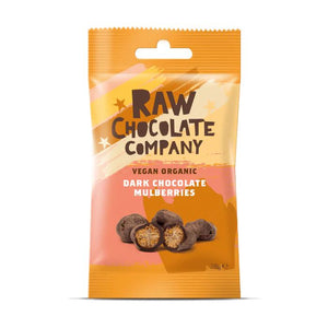 The Raw Chocolate Company - Organic Raw Chocolate Mulberries, 28g | Multiple Sizes