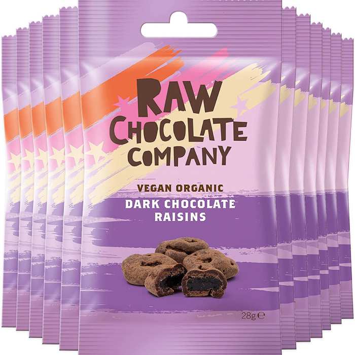 The Raw Chocolate Company - Organic Raw Chocolate Raisins, 28g pack