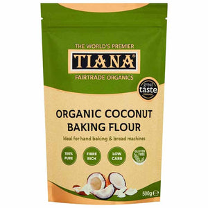 Tiana Fair Trade Organics - Organic Pure Coconut Flour, 500g