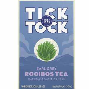 Tick Tock - Earl Grey Rooibos Tea, 40 Bags | Pack of 4