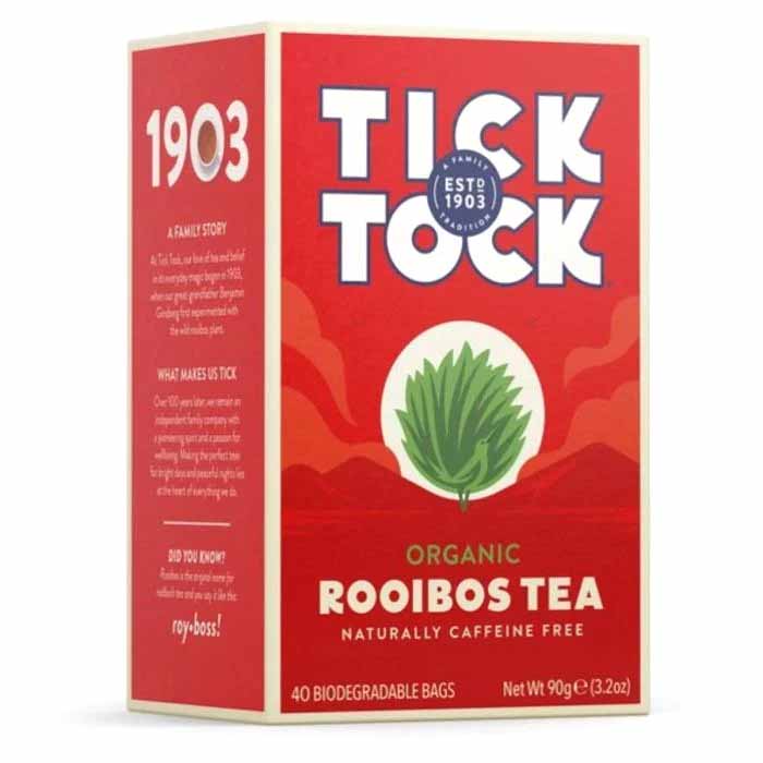 Tick Tock - Organic Rooibos Tea,40 Bags  Pack of 4