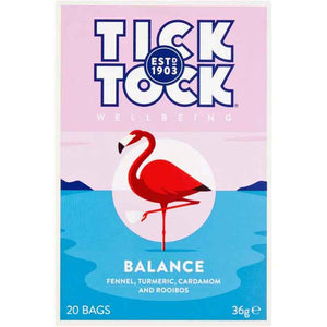 Tick Tock - Wellbeing Balance Tea, 20 Bags | Pack of 6