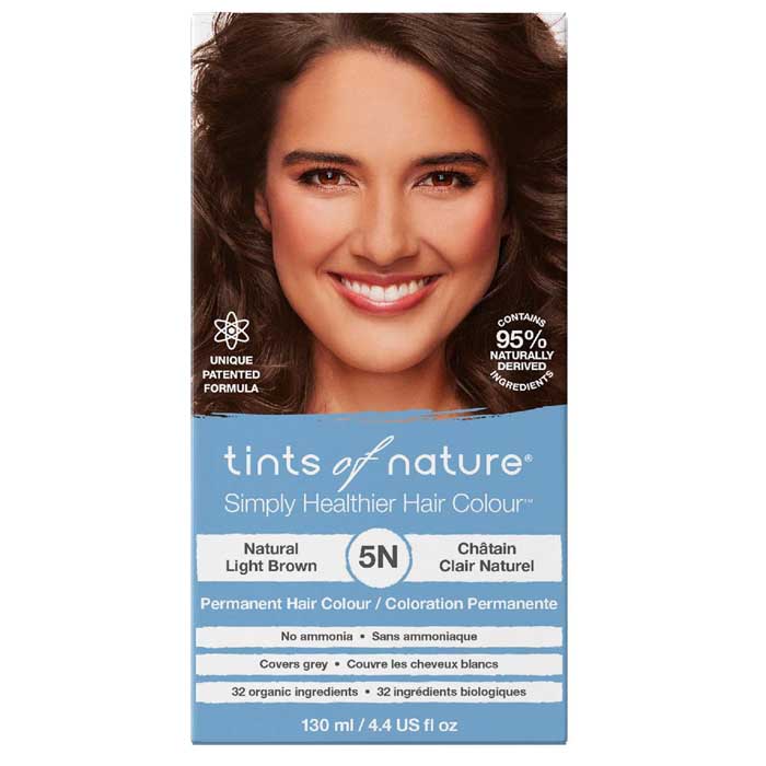 Tints Of Nature - Hair Colour - 5N Light Brown, 130ml