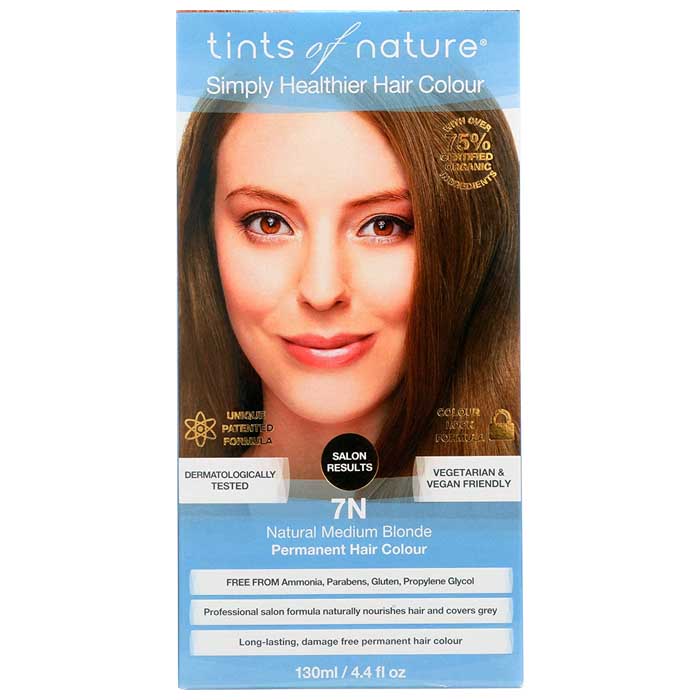 Tints Of Nature - Hair Colour  - 7N Medium Blonde, 130ml