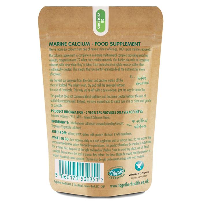 Together - Ocean Pure Calcium, 60 Capsules - back