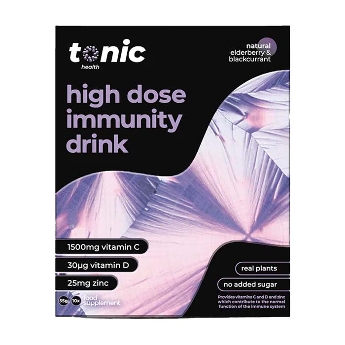 Tonic Health - High Dose Immunity Drink Elderberry & Blackcurrant, 10 Sachets