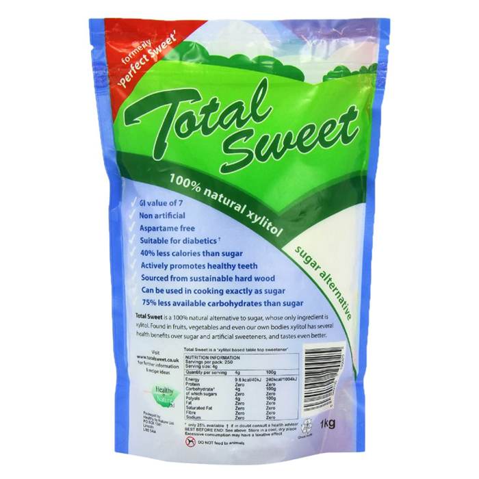 Total Sweet - 100% Natural Xylitol, 1kg - nutritional info