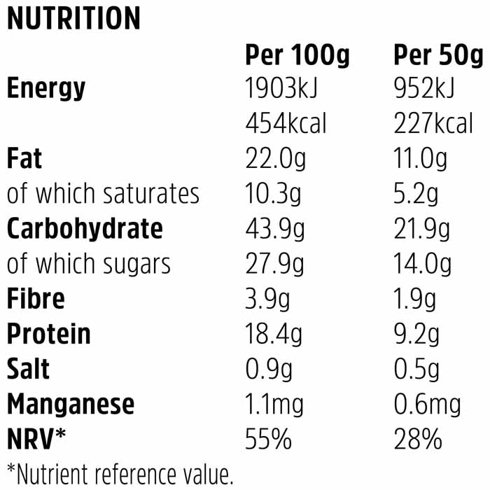 Trek - Protein Flapjacks 50g , Cocoa Oat (16 Bars) - Back