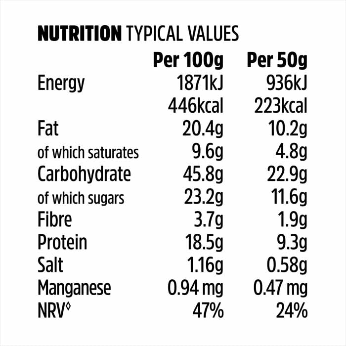 Trek - Protein Flapjacks 50g , Salted Caramel (16 Bars) - Back