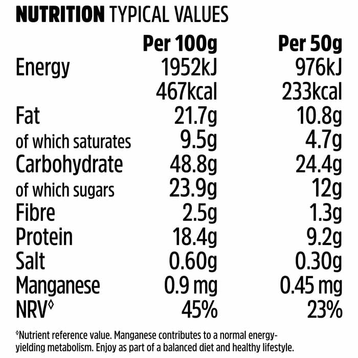 Trek - Protein Flapjacks 50g , Smooth Lemon (16 Bars)- Back