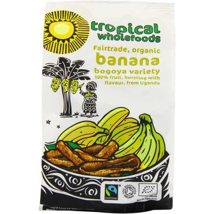 Tropical - Wholefoods Sun Dried Fruit - Organic Bogoya Bananas, 125g