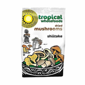 Tropical Wholefoods - Organic Shiitake Mushrooms, 50g | Pack of 6