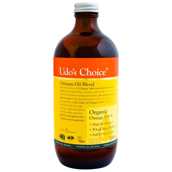Udo's Choice - Ultimate Oil Blend, 250ml - back
