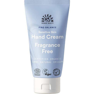 Urtekram - Organic Fragrance-Free Hand Cream for Sensitive Skin, 75ml