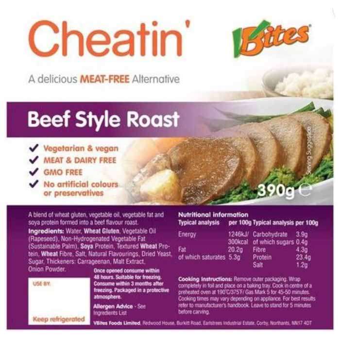 VBites - Cheatin Beef Style Roast, 390g