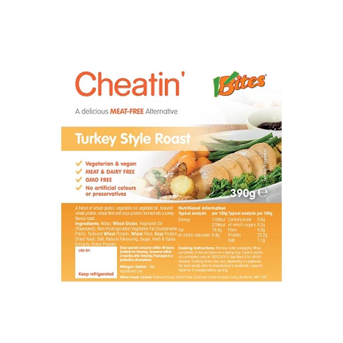 VBites - Cheatin Turkey Style Roast, 390g
