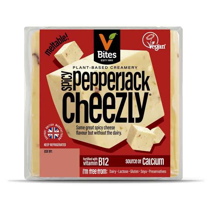 V Bites - Cheezly Block - Spicy Pepperjack Block, 180g