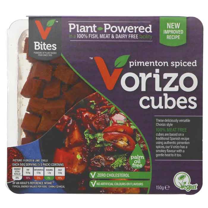 VBites - Plant-Based Chorizo Cubes, 150g
