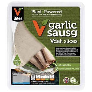 VBites - Garlic Sausg VDeli Sausage Slices, 100g