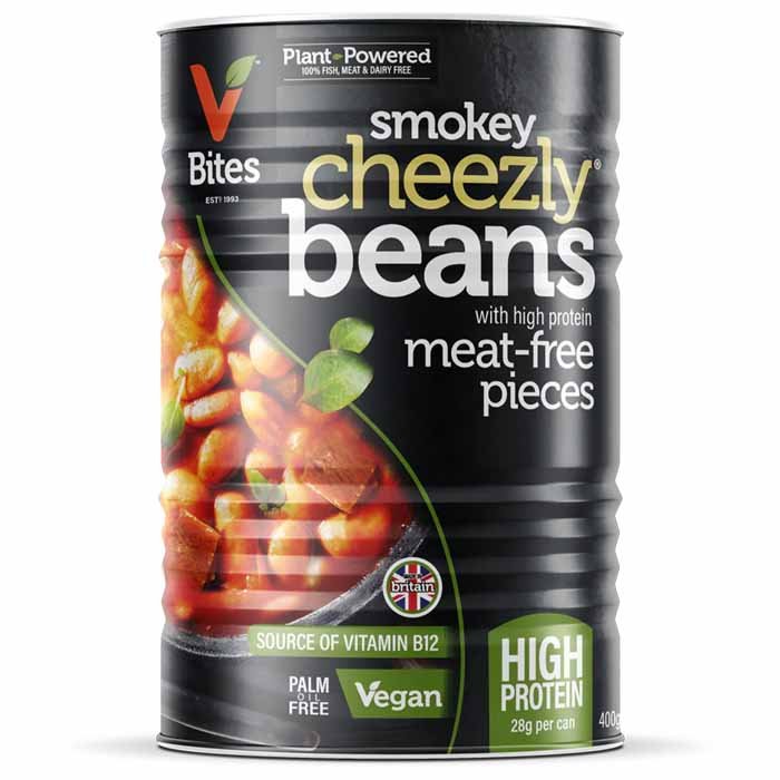 Vbites - Smokey Cheezly Beans with Meat-Free Pieces, 400g