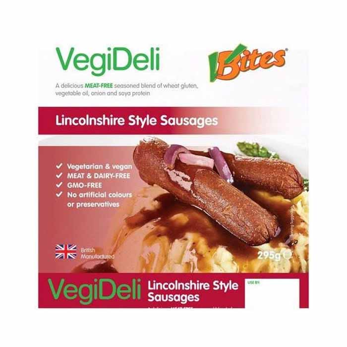 Vbites - Vegideli Ready To Eat Lincolnshire Style Sausage, 295g
