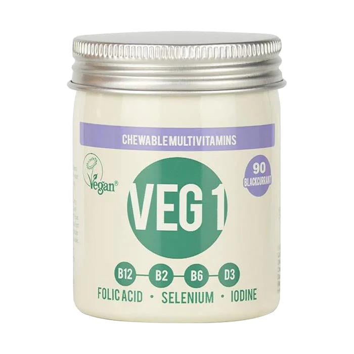 Veg1 - Multivitamin Chewable Tablets - Blackcurrant Flavour, 90 Tablets