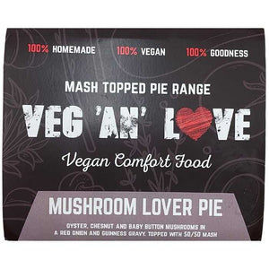 Veg 'AN' Love - Mash Topped Mushroom Lover Pie, 405g
