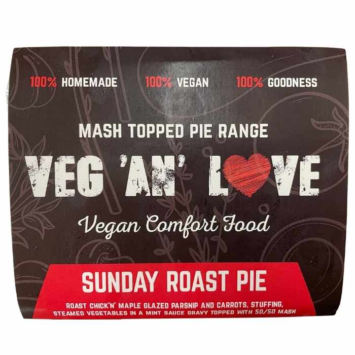 Veg An Love - Sunday Roast Pie, 375g - front