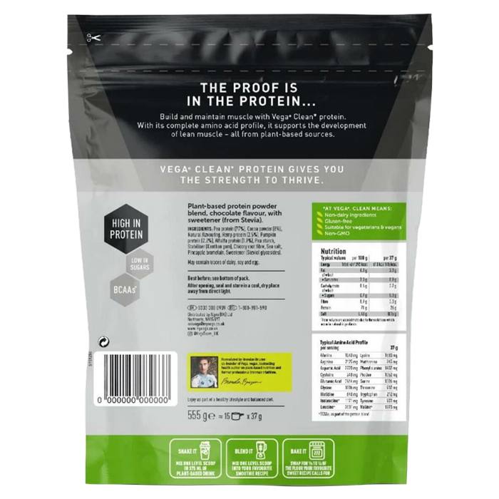 Vega - Clean Protein Chocolate - 555g_Nutrition