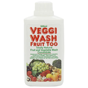 Veggi Wash Fruit Too - Fruit & Vegetable Wash Concentrate, 500ml