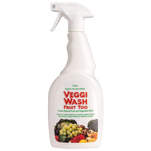 Veggi Wash Fruit Too - Fruit & Vegetable Wash Spray, 750ml