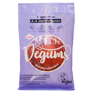 Vegums - A-Z Sugar-Free Multivitamins Raspberry Flavour, 60 Gummies