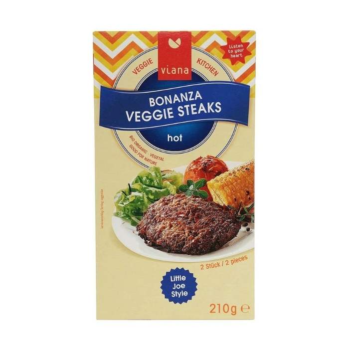 Viana - Organic Bonanza Veggiesteaks, 210g - front