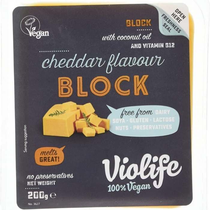Violife - Cheddar Flavour Block, 200g - front
