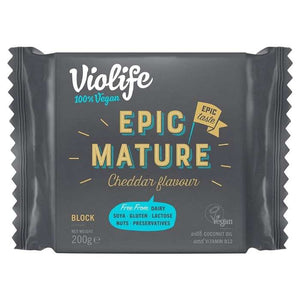 Violife - Epic Mature Cheddar Flavour Block, 200g
