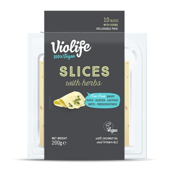 Violife - Herb Flavour Slices, 200g - Front