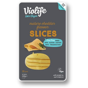 Violife - Mature Cheddar Flavour Slices, 200g