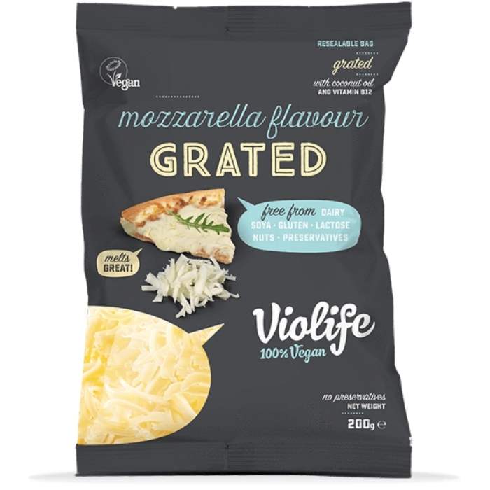 Violife - Mozzarella for Pizza Flavour Grated, 200g - Front