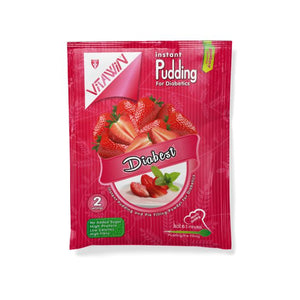 Vitawin - Diabest Strawberry Flavoured Instant Pudding for Diabetics | Multiple Sizes