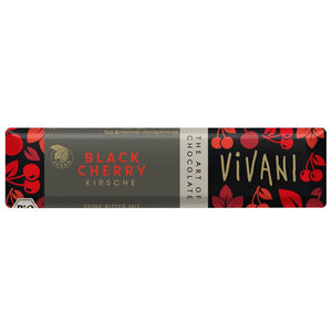 Vivani - Organic Black Cherry Chocolate Bar, 35g | Pack of 18