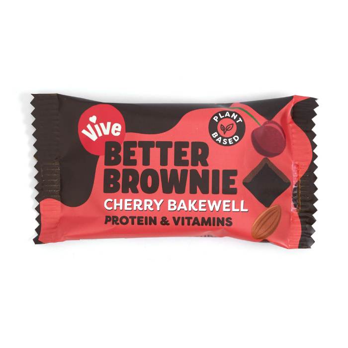 Vive - Better Brownie Bar Cherry Bakewell, 35g