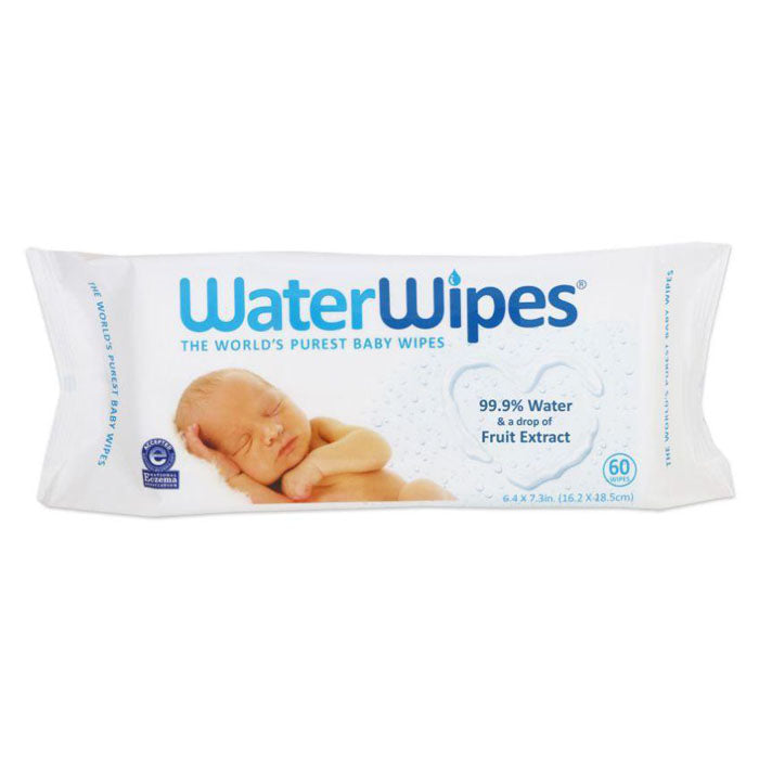 Waterwipes - Baby Wipes for Sensitive Skin, 60 Wipes