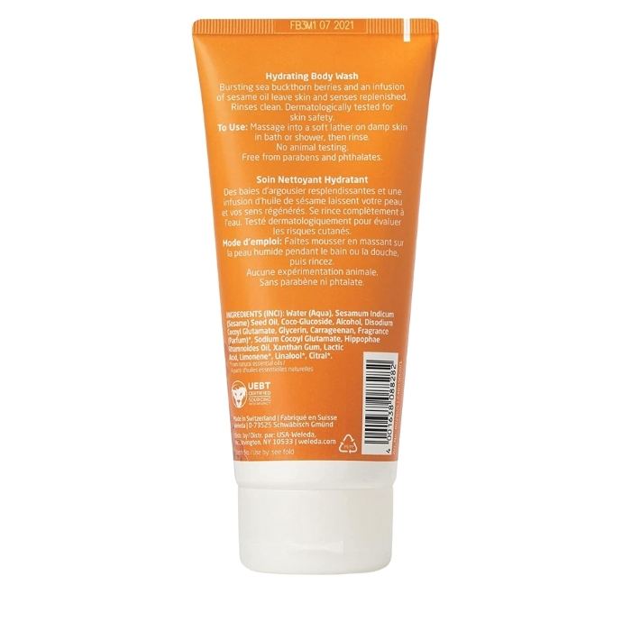 Weleda - Sea Buckthorn Creamy Body Wash, 200ml - Back