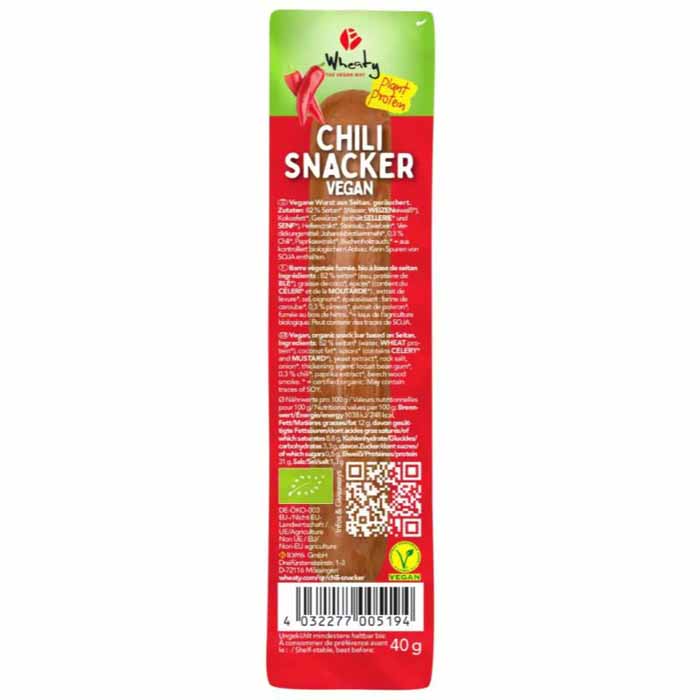 Wheaty - Chilli Snacker, 40g  Pack of 12