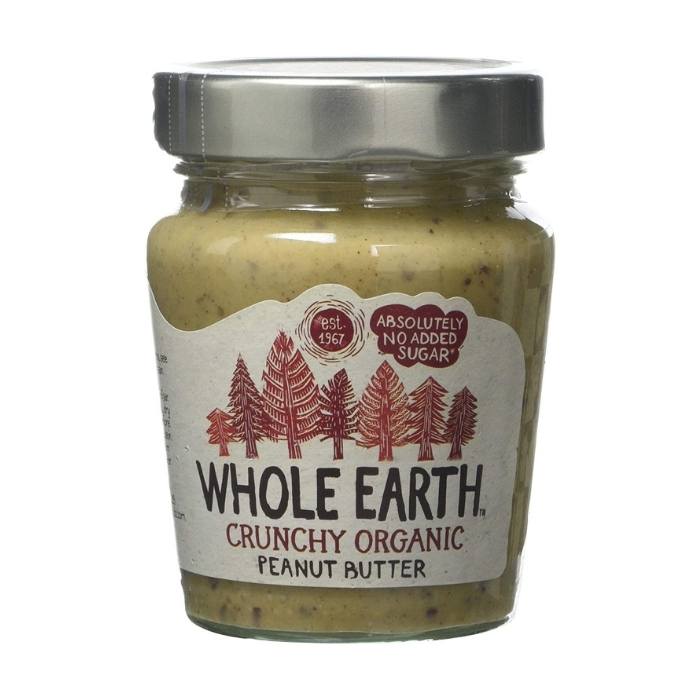 Whole Earth - Organic Peanut Butter, 227g - Crunchy - Front