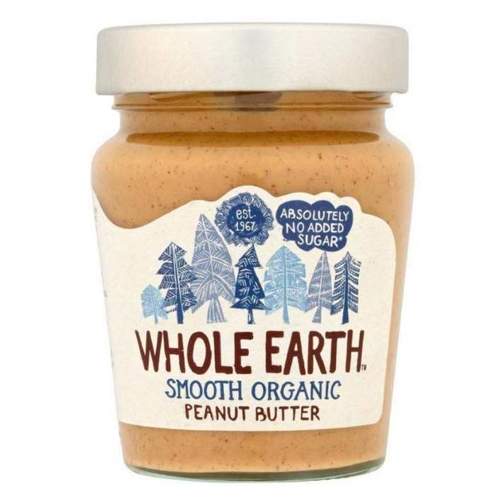 Whole Earth - Organic Peanut Butter, 227g - Smooth - Front