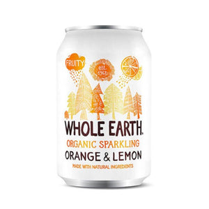 Whole Earth - Organic Sparkling Orange and Lemon Drink, 330ml | Multiple Options